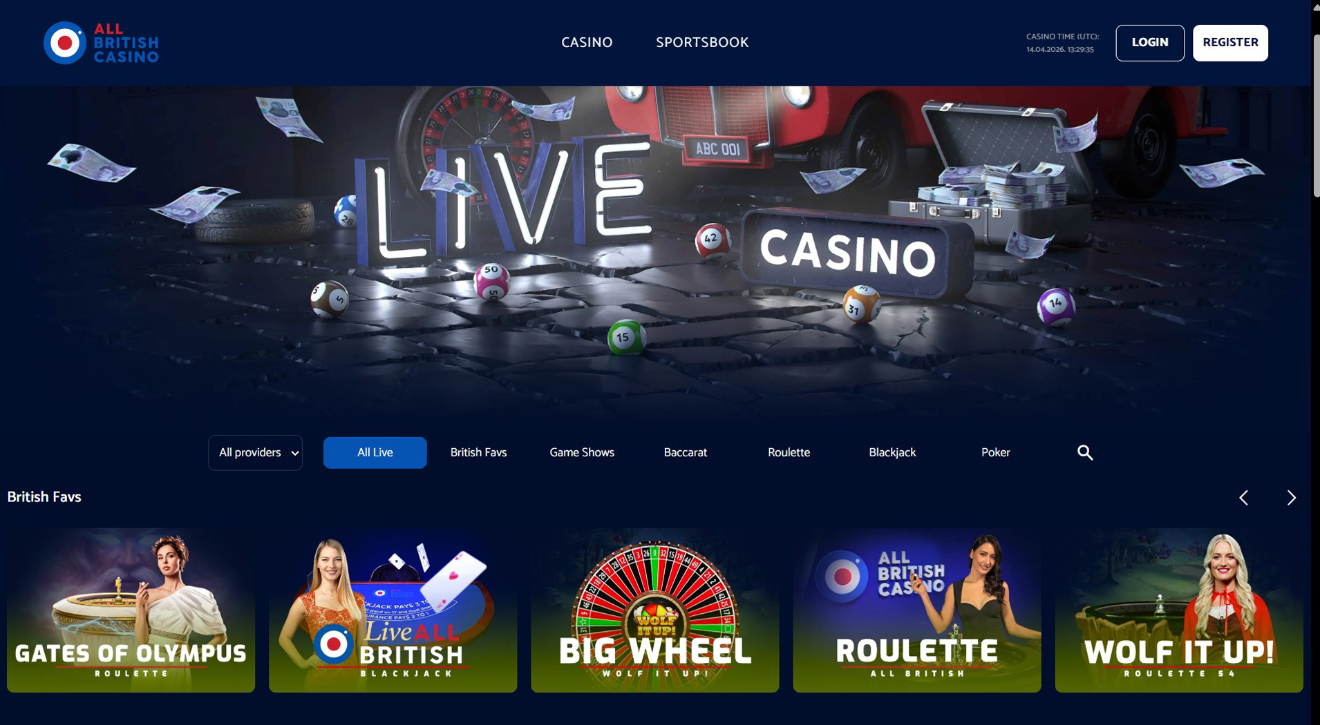 7. All British Casino - Balanced Fonix Casino Offer
