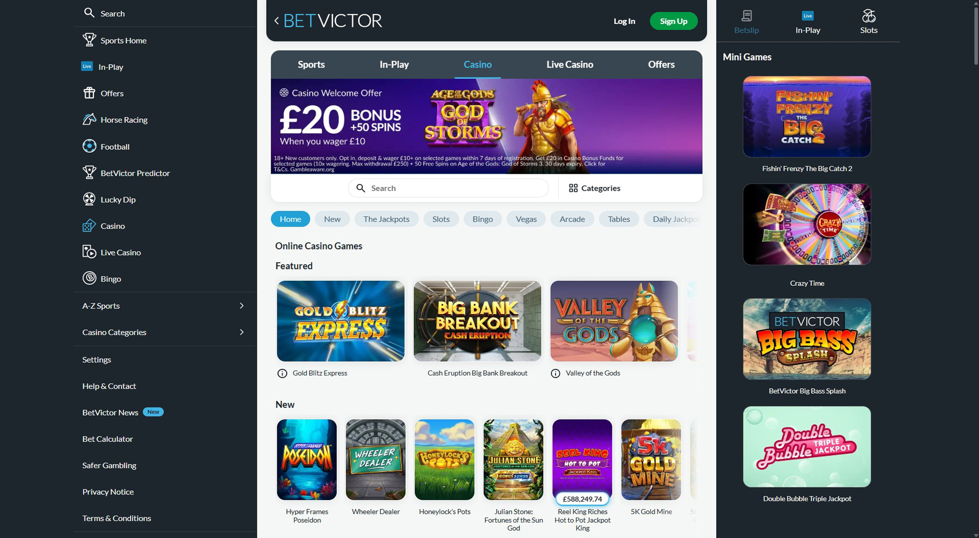 1. BetVictor Casino - Best Fonix Casino Pick