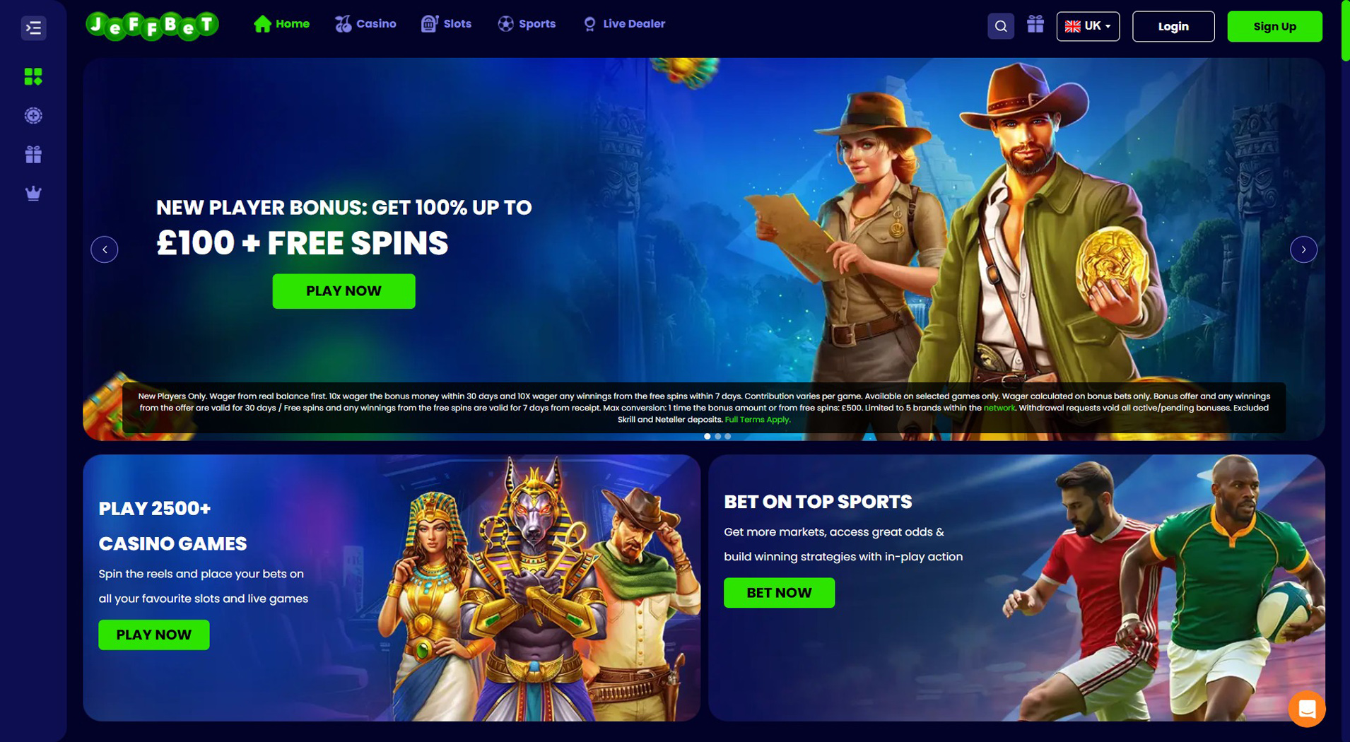 4. JeffBet Casino - Trusted Fonix Casino Option